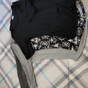 Lularoe long sleeves and short sleeve set.